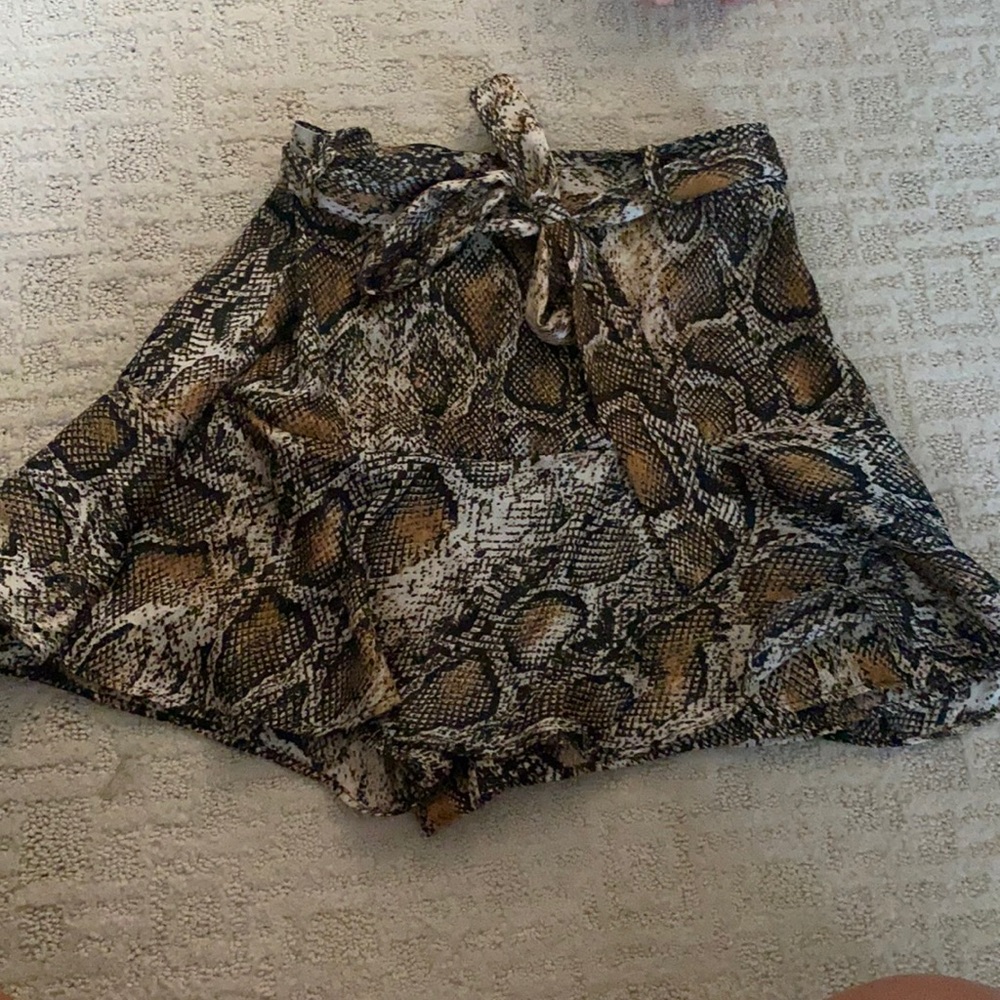 Zara Animal Print Skort
